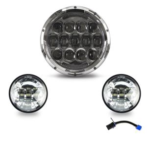 Harley Davidson Electra Glide / Road King 2014 And Newer Urban 7" Headlight + Passing Lamp Kit 