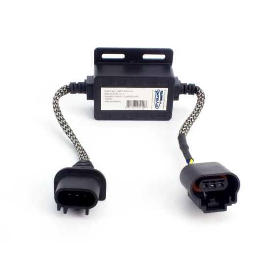 Active Digital Car EMI Noise Filter, Improves Radio Reception, Eliminates ELOG Interference, CANBUS Warning Error Canceller and LED Anti-flicker, H13 Plug 