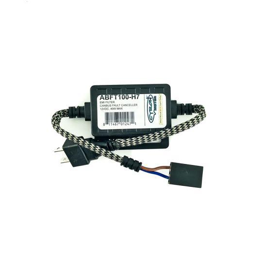 Active Digital Car EMI Noise Filter, Improves Radio Reception, Eliminates ELOG Interference, CANBUS Warning Error Canceller and LED Anti-flicker, H7 Plug