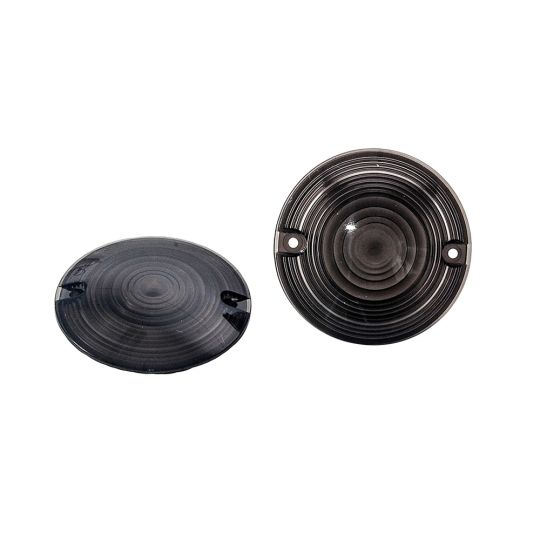 3" Inch Plastic Lens for Harley-Davidson Pancake Style LED Turn Signal Light Inserts (Clear / Smoke / Amber / Red)