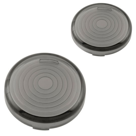 2" Inch Fresnel Pattern Lens for Harley-Davidson Flat LED Turn Signal Light Inserts (Clear / Smoke / Amber / Red)