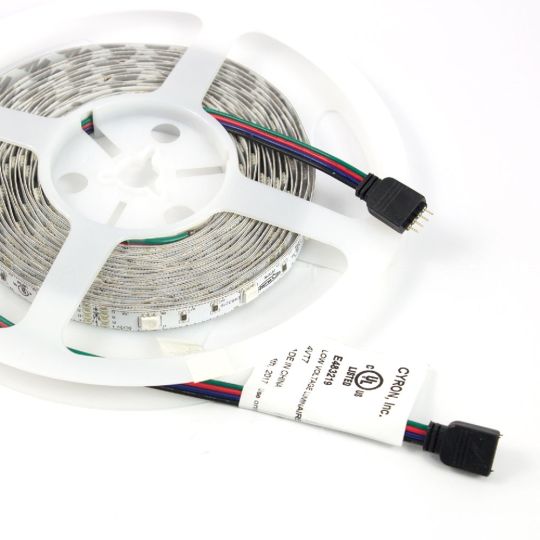 Ribbon Lights, Indoor, RGB Multicolor LED cUL listed 12VDC, 150x5050