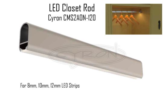 LED Closet Rod holder
