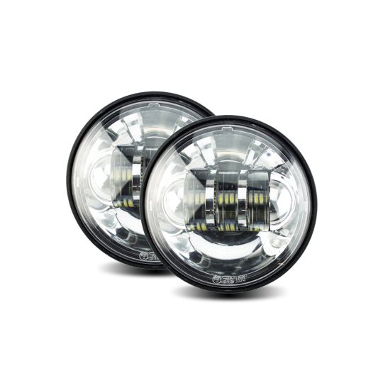 4.5" LED Passing Lamp for Harley Davidson, Integrated , 30W, Black or Chrome, Pair