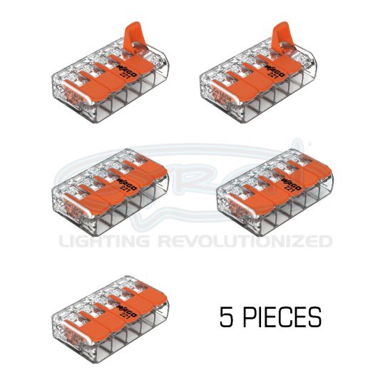 Solder-less Terminal Block 5-Outlet, Secure Wire Connection, Alternative to Soldering